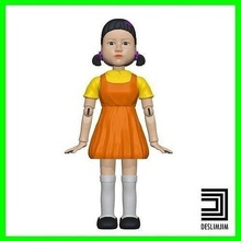 poupée 6 calamar Jeu Netflix funko pop masque personnage soldat cosplay jouet ps5 Xbox Jeux jouets 3d print model - Mito3D