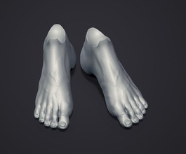 poupée pieds main anatomie art corps monochrome fille Jeux jouets 3d print model - Mito3D