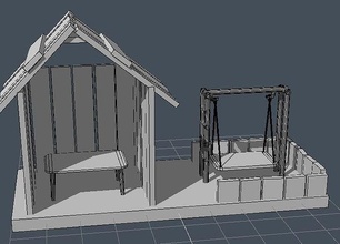 boneca casa construção interior família arquitetura jogos brinquedos 3d print model - Mito3D
