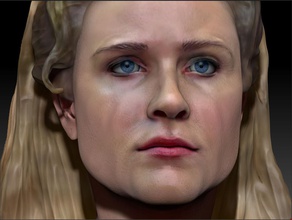 dolores abernathy westworld 3d print model evan rachel wood human woman actress character girl wildwest head celebrity movie beautiful body cinema cowgirl sexy realistic art sculptures 3d print model - Mito3D