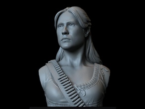 dolores abernathy westworld art evanrachelwood la chaîne hbo tv caractère de modèle sculpter détail statue le buste portrait ressemblance miniature sculpture sidnaique sculptures 3d print model - Mito3D