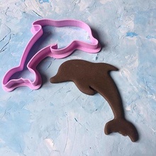 dolphin cookie cutter cookiecutter games toys house kitchen dining cookiestamp cake food cutting nickelodeon kids play decoration disney micky 3d print model - Mito3D