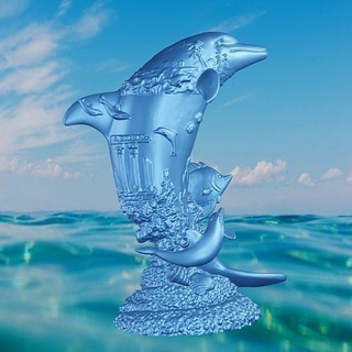 dauphin détail animal mer océan poisson mammifère nature art sculptures 3d print model - Mito3D
