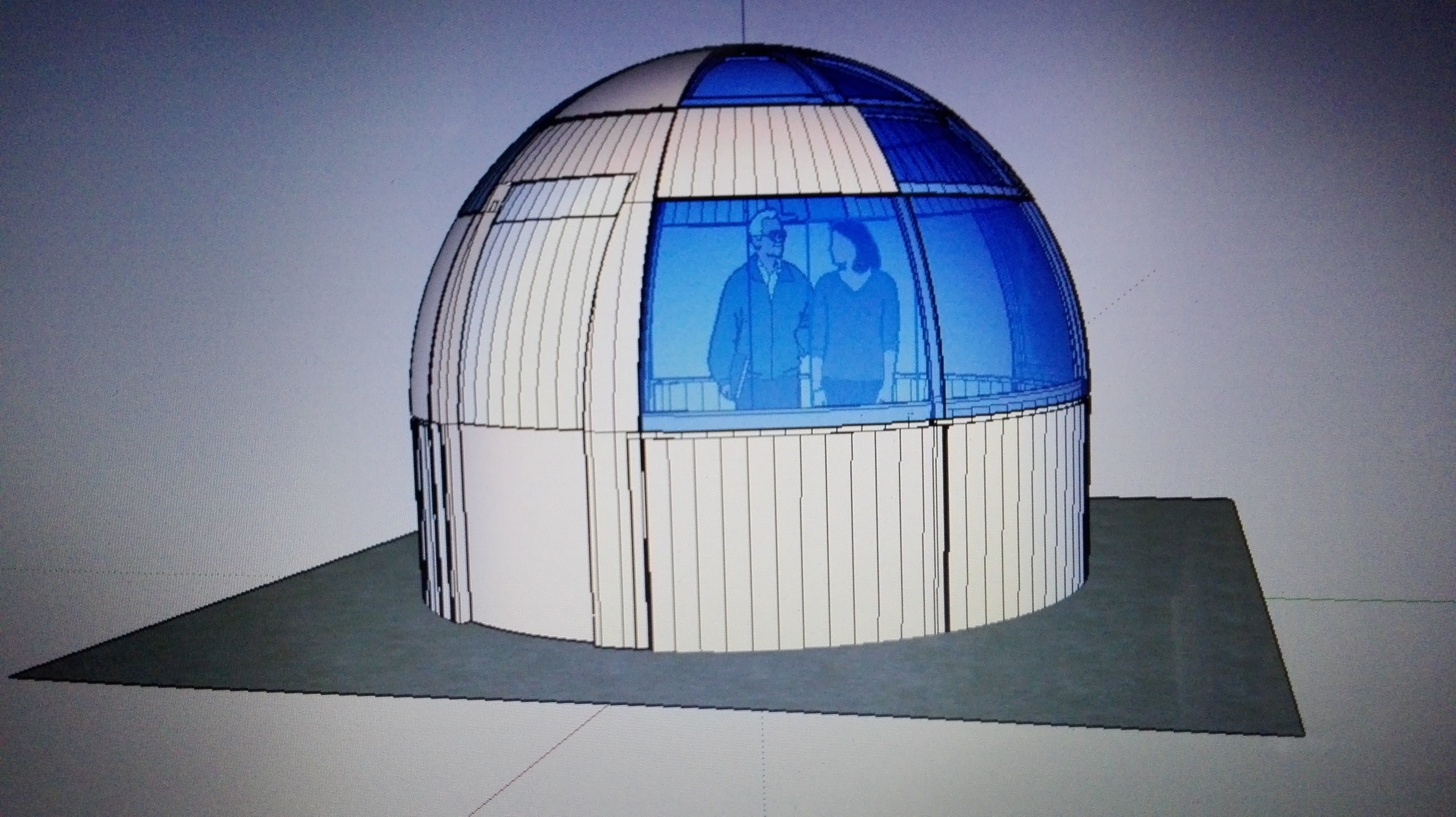 kubbe bina 10 meydan metre ev 3d 3dprint 1cubic 3D print model - Mito3D
