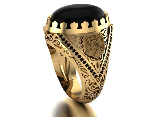 dominion ottoman empire ring jewelry jewellery gold platinum diamond brilliant gem gemstone earring encklaces pendant bracelet brooches 3d design printable pandora charm forwoman rings 3D print model - Mito3D