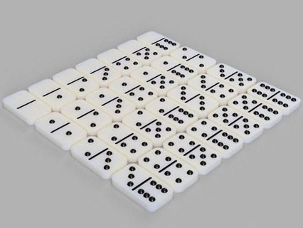 dominó juego diseño juegodemesa tablero mesa juegos juguetes 3d print model - Mito3D