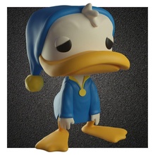Donald pop personagem arte Diversão brinquedo Toyart jogos brinquedos 3d print model - Mito3D