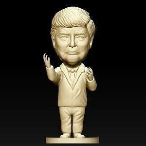 Donald Trumpf Skulptur Kunst Statue Porträt Skulpturen 3d print model - Mito3D