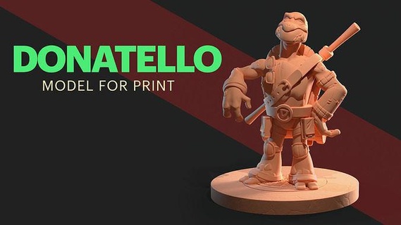 donatello - ninja turtles ninjaturtles tmnt mutant games toys teenage character art figure action 3d print model - Mito3D