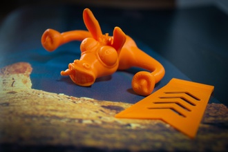 3d impreso burro marcador juguete personaje dibujos animados figura libros niños leyendo divertido juegos juguetes colegio animal 3d print model - Mito3D