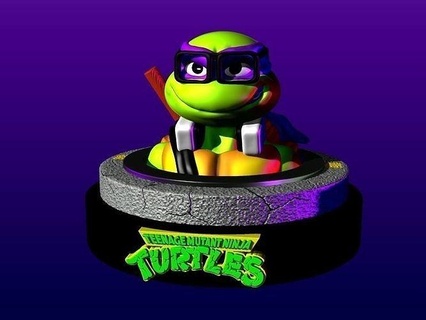Donnie Donatello tortue tortuga ninja chaos mutant adolescent buste art sculptures 3d print model - Mito3D