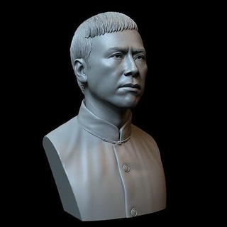 donnie yen ip hombre busto escultura Arte 3dprinting 3d impresión realista sidnaique marcial acción chiroot estrella guerras esculturas 3d print model - Mito3D