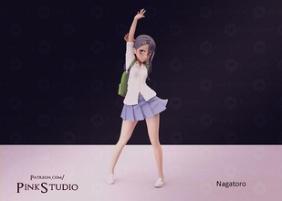 yapma oyuncak me özlemek nagatoro manga anime waifu harem okul kızı mayo sanat heykeller 3d print model - Mito3D