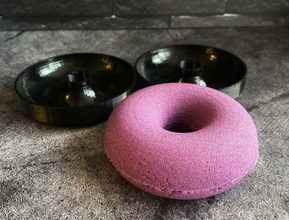 donut bath mold mould bathbomb bomb bathroom tub spa relax handcraft handmade hobby diy hand tools 3d print model - Mito3D
