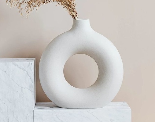 tatlı çörek vazo i̇skandinav minimalist stil 3d yazdırılabilir tavası vase3d vazolar çörekler 3dvase ev dekor 3d print model - Mito3D