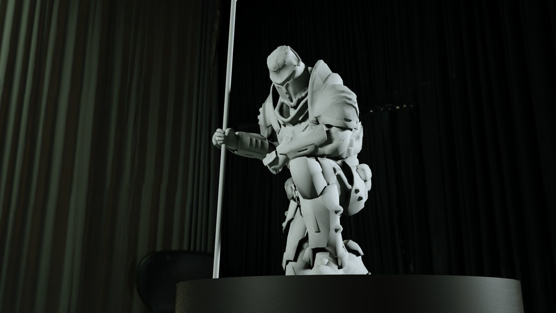 untergang ewig nacht ritter statue doom4 doometernal doom2016 spiele skulptur hölle 3dprint spielzeuge spiel zubehör 3D print model - Mito3D