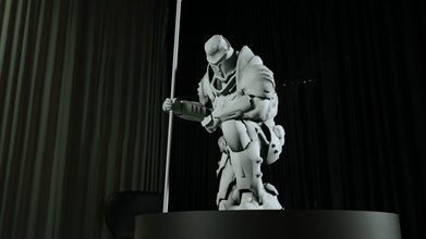 doom eternal - night knight statue doom4 doometernal doom2016 games sculpture hell 3dprint toys game accessories 3d print model - Mito3D