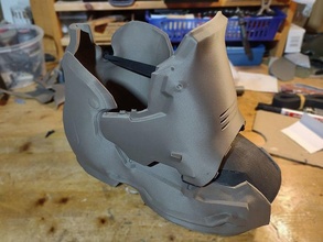 kıyamet insan bot ayakkabı 3d Yazdır model Kostüm oyunu avcısı adamı askeri çizme ebedi oyun karakter hobi kendin yap 3d print model - Mito3D