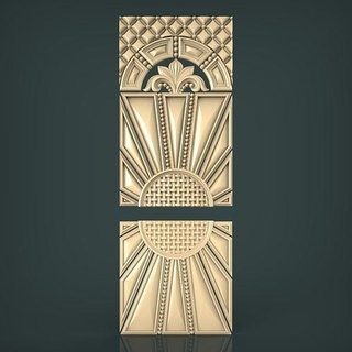 kapı Toplamak 3 Odun Sanat cnc dekor barok stl stil mobilya heykeller 3d print model - Mito3D