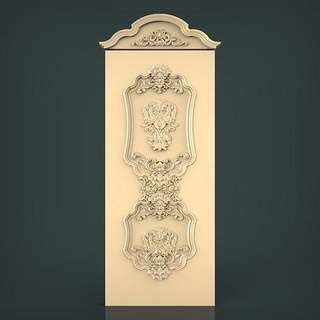 porta collezione parte 6 legna arte cnc arredamento barocco stl stile casa mobilia sculture 3d print model - Mito3D
