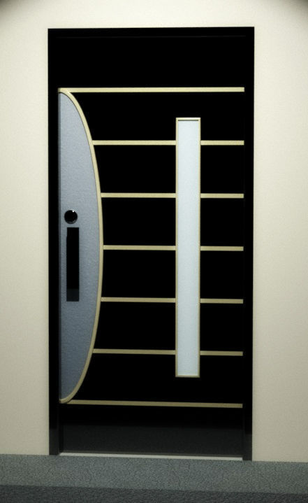 door design 26 room family architecture residental house architectural lock 3D print model - Mito3D