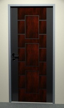 porte conception 38 bois meubles intérieur architecture moderne chambre maison 3d print model - Mito3D