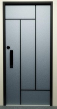 puerta diseño 75 madera mueble interior moderno habitación arquitectura casa 3d print model - Mito3D