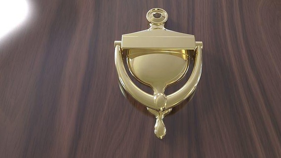 door knocker knock magnification handle magnify house 3d print model - Mito3D