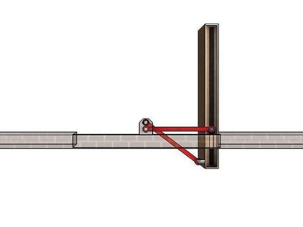 Tür Verknüpfung Mechanismus Verknüpfungen mechanisch Konzept Abfassung Maschine Werkzeug Speichern Platz Möbel Hobby DIY Teile 3d print model - Mito3D