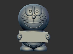 doraemon giocattolo immagazzinamento moneta v 2 cartone animato robot futuro gatto porcellino banca collettore 3d stampa casa gadget denaro contante maiale giochi giocattoli 3d print model - Mito3D