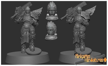 dorn anime figurine 40k battle of space warhammer imperial marine wh40k sister fists sob rogal primarch games toys board 3d print model - Mito3D
