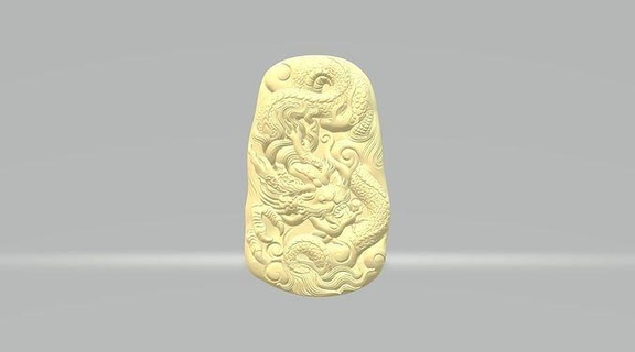 double sided Ejderha kolye Maitreya Buda Bodhisattva Tanrı oryantal Rahatlama heykel mücevher takı dekorasyon süs heykeller Sanat 3d print model - Mito3D