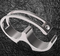 doppelt finger herren ring mensring mode elegant modern schmuck ringe 3d print model - Mito3D