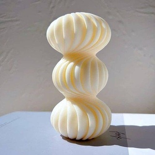 double helix mould stl love decor home homedecor candle mold holyday cute minimal house 3d print model - Mito3D