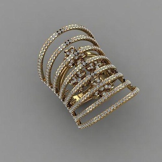 tono diamante 3d modello Stampa squillare gioielleria splendente oro accessorio lusso stampabile argento anelli brillante platino gioiello moda gemma zaffiro rubino 3d print model - Mito3D