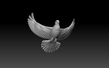 pomba 1 vôo pássaros arte esculturas bico céu pardal title dom fafe rouxinol poli miniaturas pássaro andorinha pombo 3d print model - Mito3D
