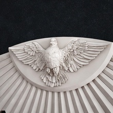 colomba uccello 3d 3dmodel 3dprint arte sculture sollievo 3d print model - Mito3D