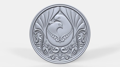 doves pendant jewelry dove pigeon bird feather plumage jewellery bas relief sculpture cnc carving mold printable obj stl zbrush pendants 3d print model - Mito3D