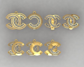 pendentes 12 jóia joalheria ouro prata anel imprimível diamante jóias Casamento noivado gema brilhante branco pingentes 3d print model - Mito3D