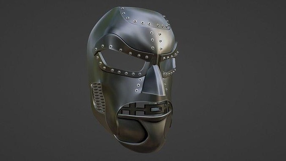 dr doom mask - 3d printing armor chrome metallic fantastic four marvel cos play character helmet steel classic retro printable printed hobby diy 3d print model - Mito3D