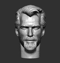 dr destino brosnan cabeça esculpida retrato escultura arte estátua homem cara estatueta masculino jogos brinquedos 3d print model - Mito3D