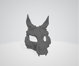 drabon máscara martillo guerra fantasía larp cosplay continuar cráneo armadura 3dprint magia pasatiempo bricolaje diy 3d print model - Mito3D
