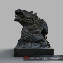 dragon-set chinese dragon statue religion sculpture character art photogrammetry heritage scans replicas 3d print model - Mito3D