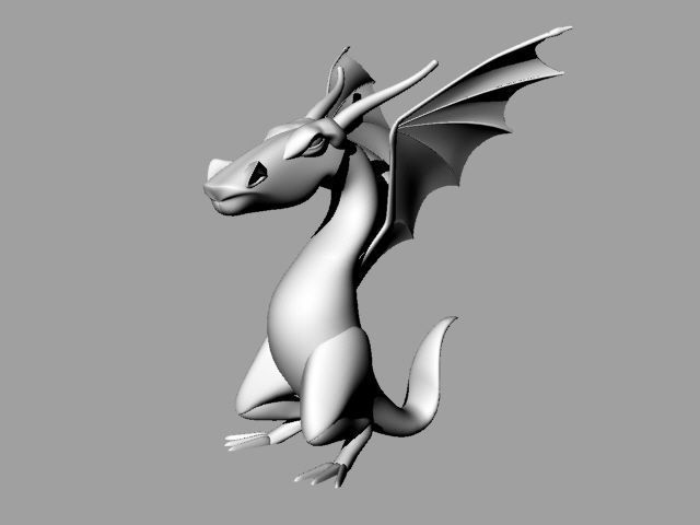 dragon games-toys artistic paint cute cartoon strength games toys 3D print model - Mito3D