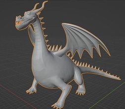 dragon 3d modèle anime miniature fantaisie animal art sculptures 3d print model - Mito3D