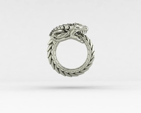 drachen 3d nett ring juwel billig schmuck ringe 3d print model - Mito3D