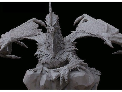dragon 4 fantasy character art creature games anime toys miniatures monster jewelry beast sculptures fictional animals dinosaur animal figurines 3d print model - Mito3D