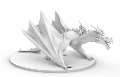 dragon 6 monochrome nature studio disjunct sharp desktop beach animal isolated sea animals art sculptures 3d print model - Mito3D