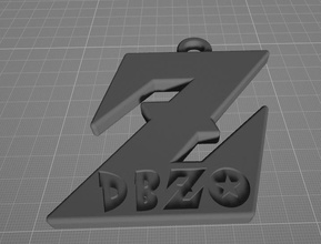 drago palla z pendente sfera drago dbz db accessori moda goku vegeta dragonballsuper logo borse 3d print model - Mito3D