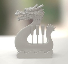 dragon boat taiwan artwork souvenir 3dpainting festivals dragonboat sculpture art sculptures 3d print model - Mito3D